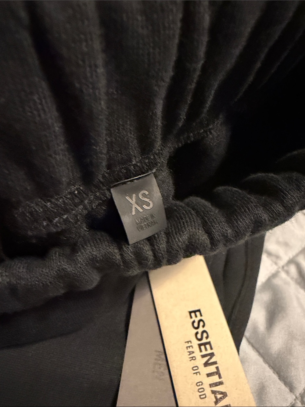 Essentials Fear of God Men's Black Jogger Sweatpants with Logo - Picture 3 of 3